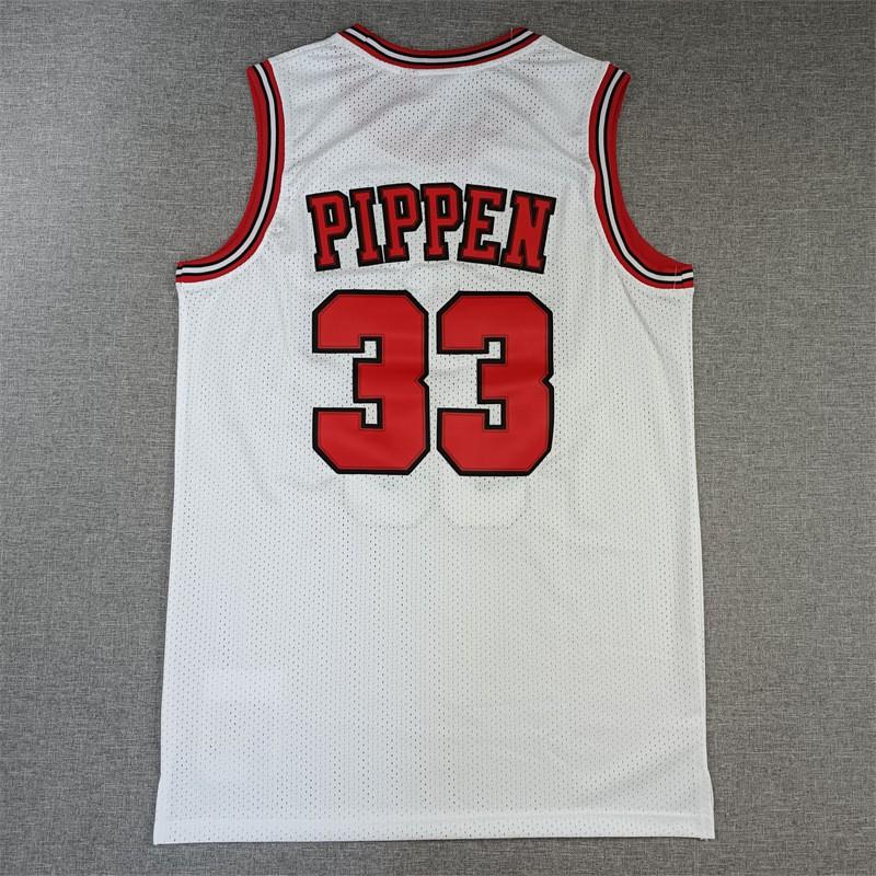 Mens Basketball Jersey With Embroidered Numbers 33 Pippen 91 Rodman 23 Practice Game Wear