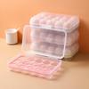 Kitchen 15 Grids Refrigerator Egg Box Stackable Plastic Fresh-keeping Box with Lid Household Food Storage Transparent Eggs Tray