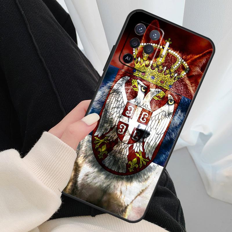 Flag of Serbia Serbian Case For Oppo A18 A38 A58 A78 A98 A80 A60 A40 A96 A76 A16 A94 A74 A54 A15 A17 A57 A77 A5 Pro