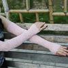 Летние солнцезащитные перчатки с ледяными кружевными рукавами для вождения, блокирующие ультрафиолетовые лучи, рукава