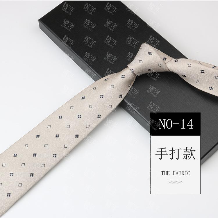 Tie Wedding Groom Business Men Retro Pattern Dress Burgundy Hand Style 8Cm Hand Tie