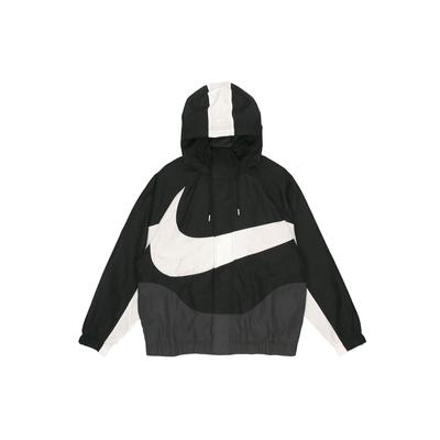 Спортивная одежда Swoosh Тканая куртка с большим логотипом Мужская верхняя одежда Черный DD5968-010