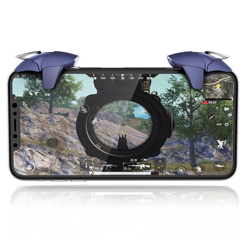 2 шт., металлический мобильный геймпад, джойстик, игровой контроллер, игровой триггер, кнопка огня, клавиша прицеливания L1 R1 Shooter