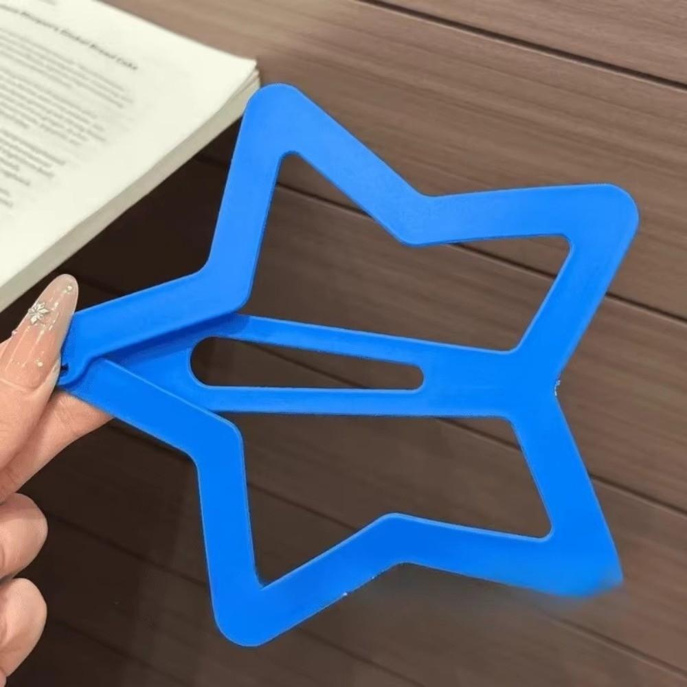 INS Extra-large Star Hair Clip Solid Color Funny Hair Grip Openwork Star Hairpin Children's Toys