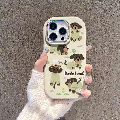 Мультяшный щенок Подходит для Apple 16pro15promax Чехол для мобильного телефона Iphone14 Креативный 13mini12