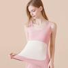 Women's Thermal Vest Seamless Plush Tank Top with Belly And Back Warm Patch Autumn Winter Sleeveless Velvet Undershirt for Bedroom Home
