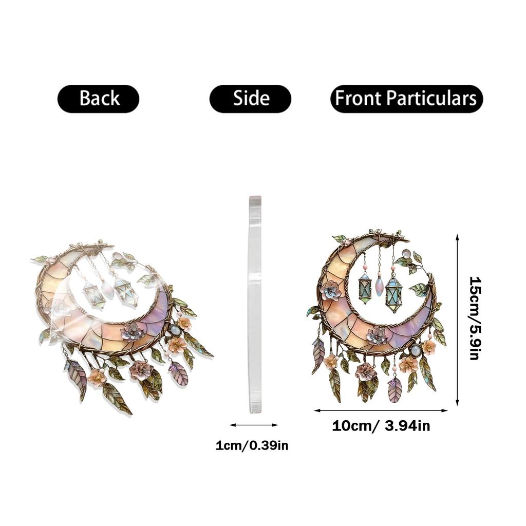 Луна Акриловый Подвес Украшение Окно Сад Садовый Подвес