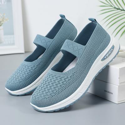 Женская обувь. Летняя обувь. Туфли-лодочки больших размеров. Дышащая повседневная обувь. Туфли без шнуровки для мам.