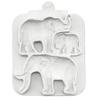 Baking Mold Easy Demoulding Pastry Tool Eco-friendly Practical Elephant Fondant Cake Border Mould for Home