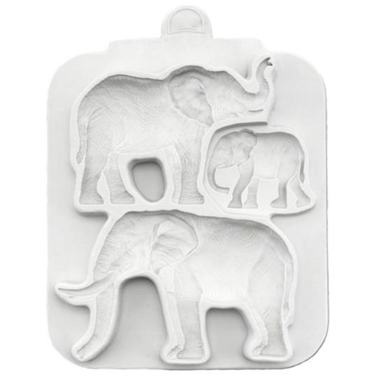Baking Mold Easy Demoulding Pastry Tool Eco-friendly Practical Elephant Fondant Cake Border Mould for Home