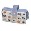 Japanese Style Large Capacity Puppy Pencil Case for Students - Canvas Stationery Storage Bag