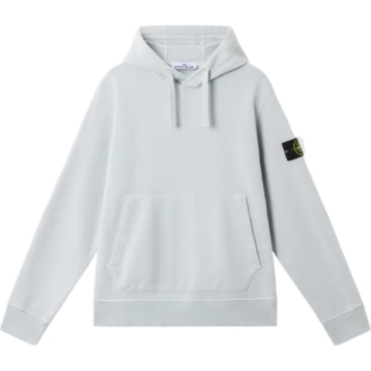 STONE ISLAND Худи с капюшоном и длинными рукавами, мужской свитшот, небесно-голубой K1S1561000-45S0051-V0041