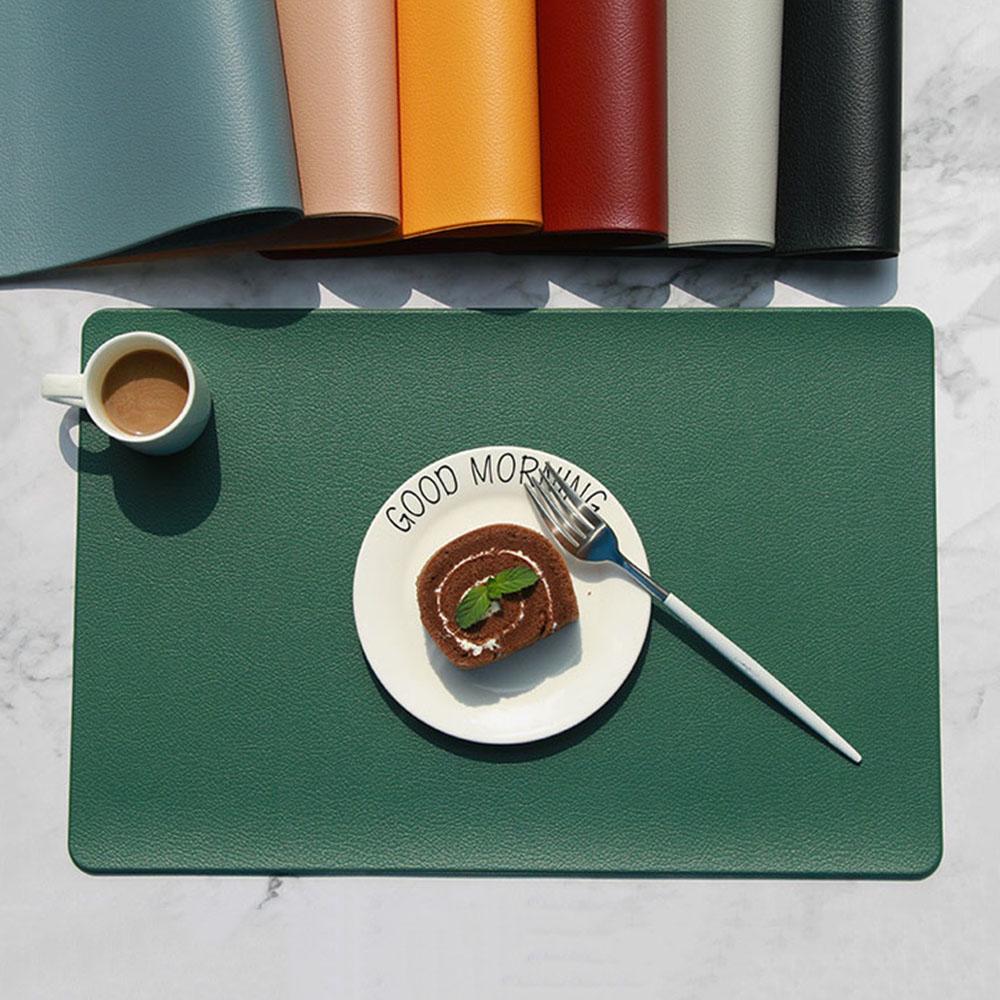Dining Room Home Decor N2N Rectangle Non-Slip Table Mat Heat Insulation Pads Tableware Pad Placemat