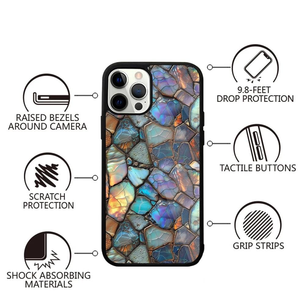 Marble Pattern Art Phone Case For iPhone 16,15,14,13,12,11,Plus,Pro,Max,Mini Magsafe Magnetic Wireless Charging