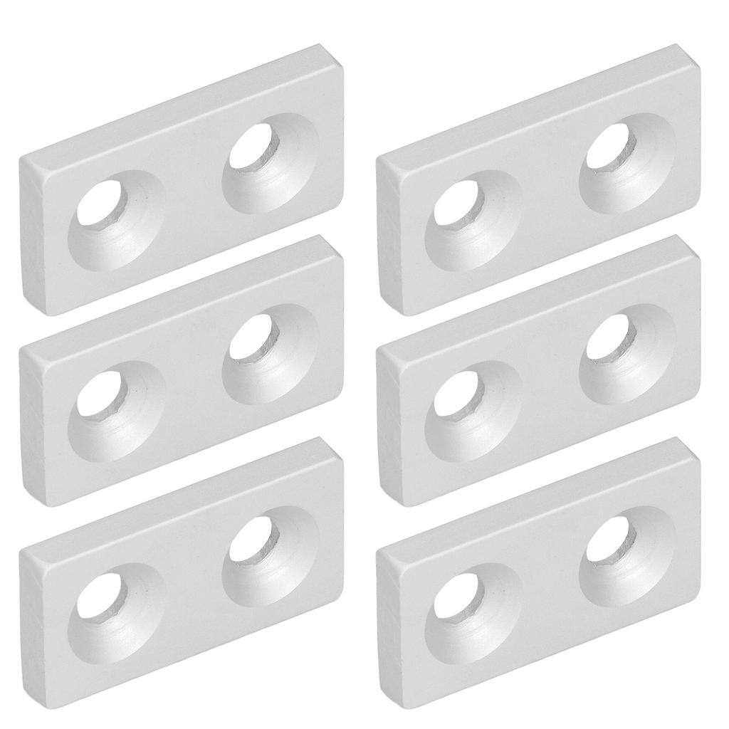 10Pcs Aluminum Alloy End Cover Double Holes Cover Plate for s Frame CNC Machines