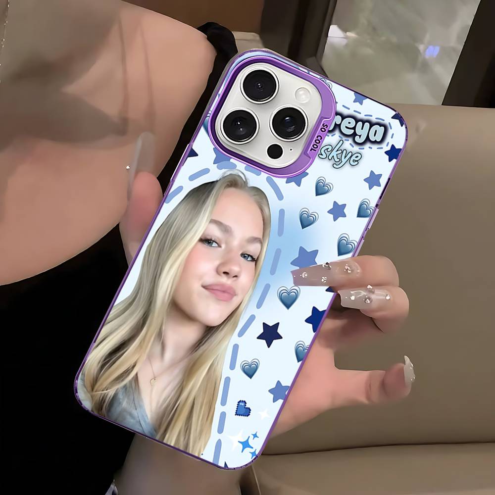 Чехол для телефона Singer F-Freya Skye для iPhone 17 16 15 14 11 12 13 Pro Max Plus Pro Цветной Серебряный Чехол
