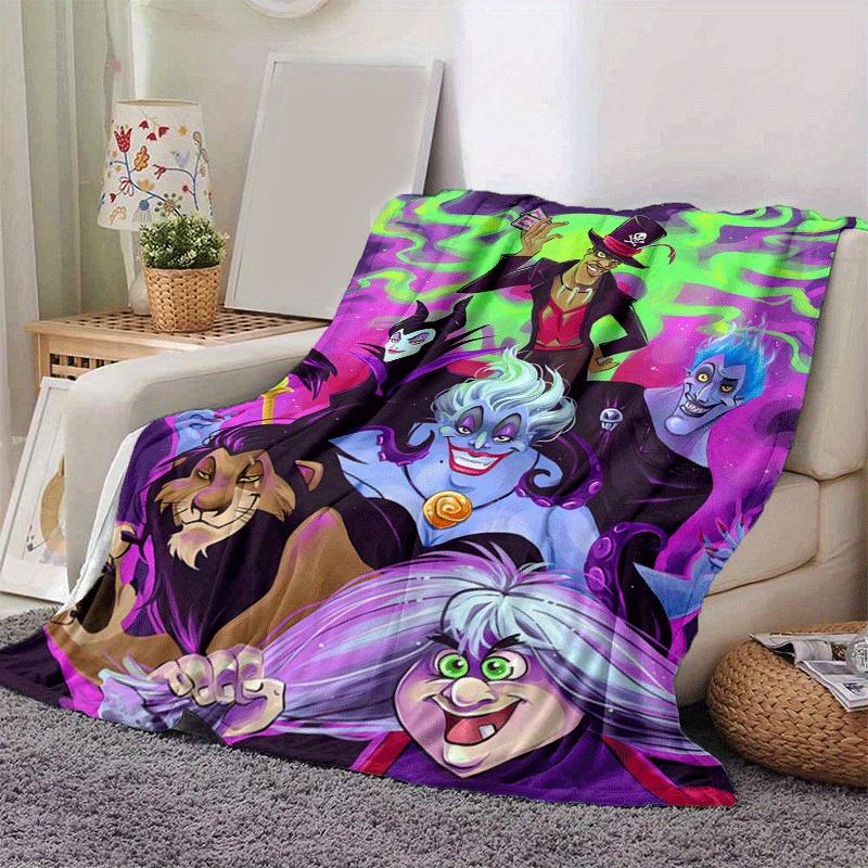 1pc Villain Printing Blanket - Soft, All-Season Throw for Office Blanket, Car, Travel
