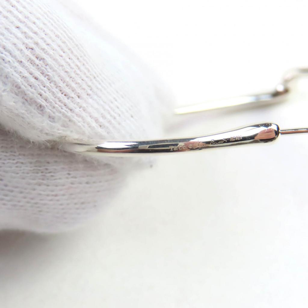 TIFFANY&Co. Open Heart Hoop Pierce Large For Both Ears Silver AG925 Women Used