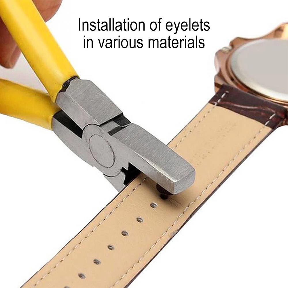 Leather Belt Hole Punch Plier Eyelet Puncher Revolve Sewing Machine Bag Setter Tool Watchband Strap Household Leathercraft 2mm