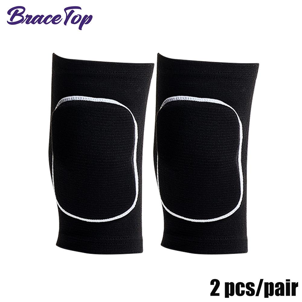 1 Pair Sports Knee Pads Adults Kid Dance Knee Protector Elastic Thicken Sponge Knees Brace Support for Gym Yoga Workout Training