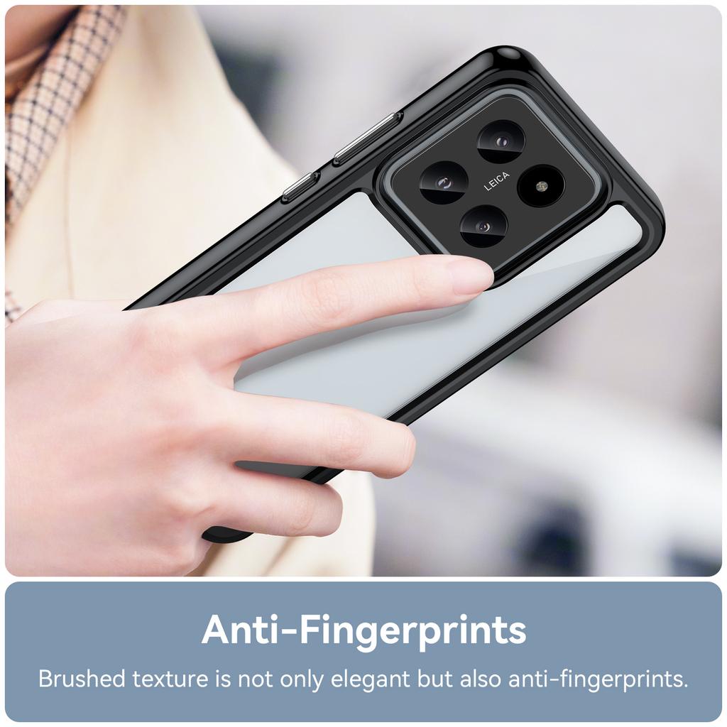 For Xiaomi 14 Case Anti-drop Shockproof TPU+Acrylic Mobile Phone Back Protector