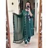 Women Designer Kurta Pant Dupatta Set Bollywood Top Tunic Kurti Salwar Suit SC-2200a