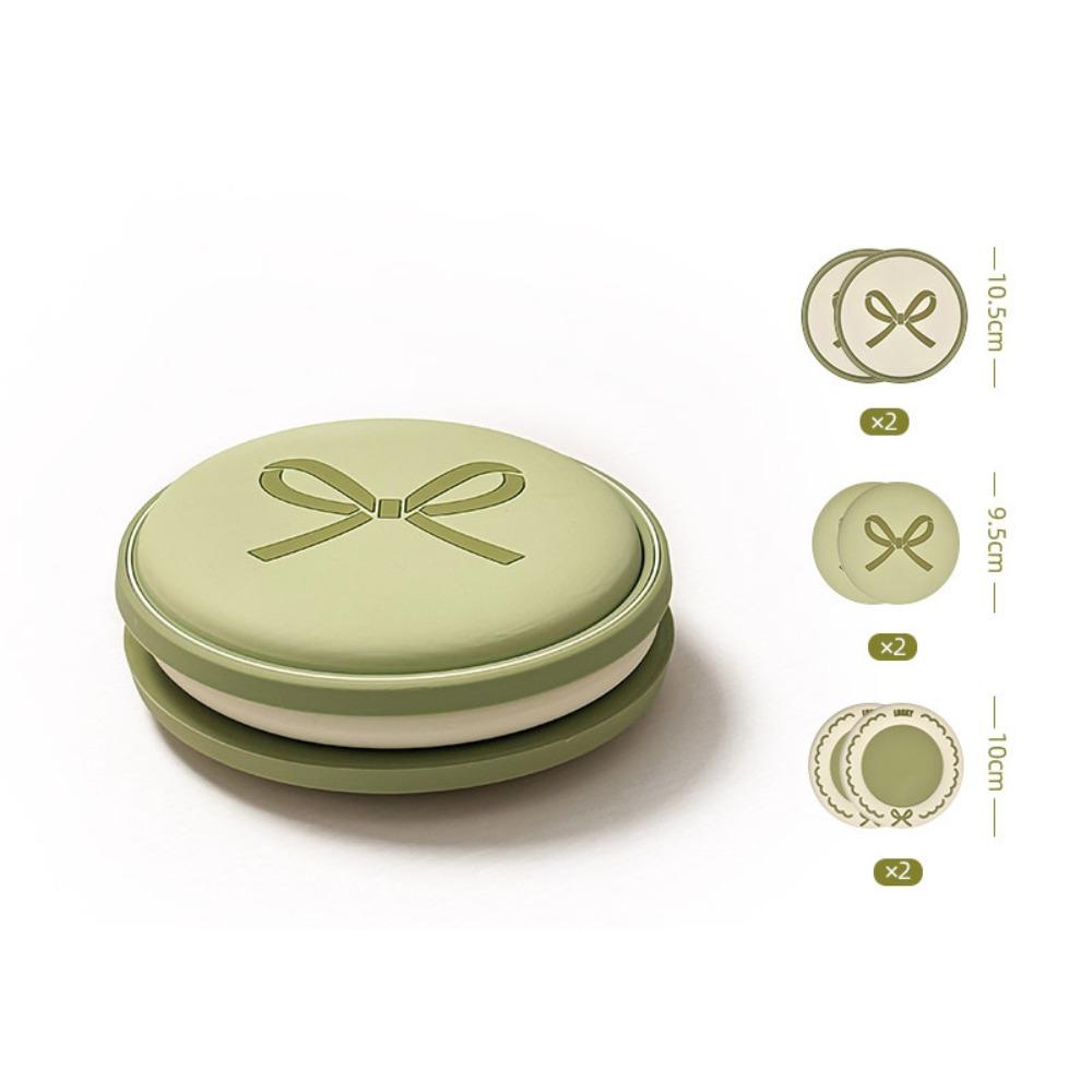 6 Piece Heat-resistant Macaroon Coaster Set Non-slip Drink Pad Household Cup Mat  Study