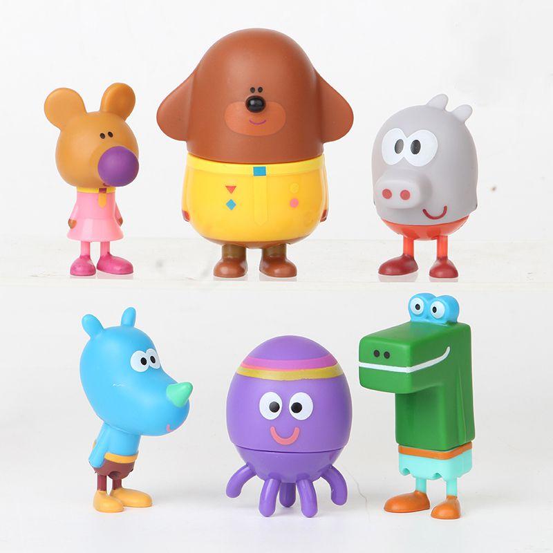 Красочная коллекция фигурок Хей Duggee Идеальный Рождественский подарок для мальчиков и девочек