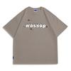 Wassup Heods Short-Sleeved T-Shirt for Men, Flame Trendy Brand, 2022 Summer Casual Top, Couple's National Trendy Brand Heavyweight