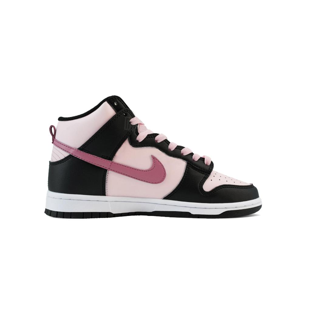 Nike Dunk Urban Chic Style Berry Thermal Abrasion Resistant High top Skateboard Shoes Women's Black Pink DD1869-103(Team1274-)