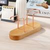 Wooden Tissue Paper Holder Metal Napkin Holder Tableware Tissue Box Storage Desktop Organizer Tableware Supplie