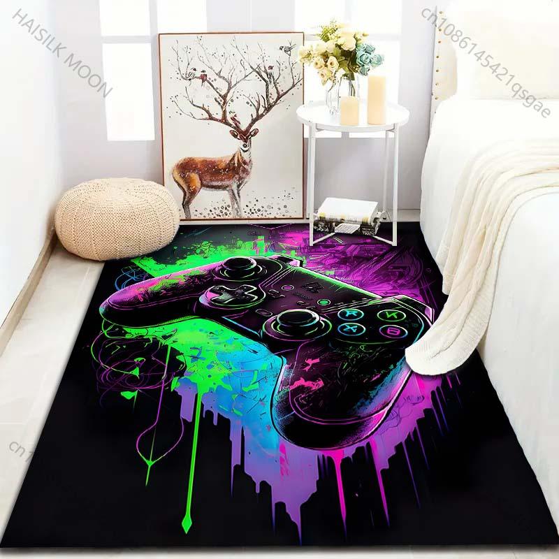 15 Sizes Game Controllers Gamer Carpet for Living Room Home Decor Non-slip Floor Mat for Boys Room Modern Rug Washable Rugs