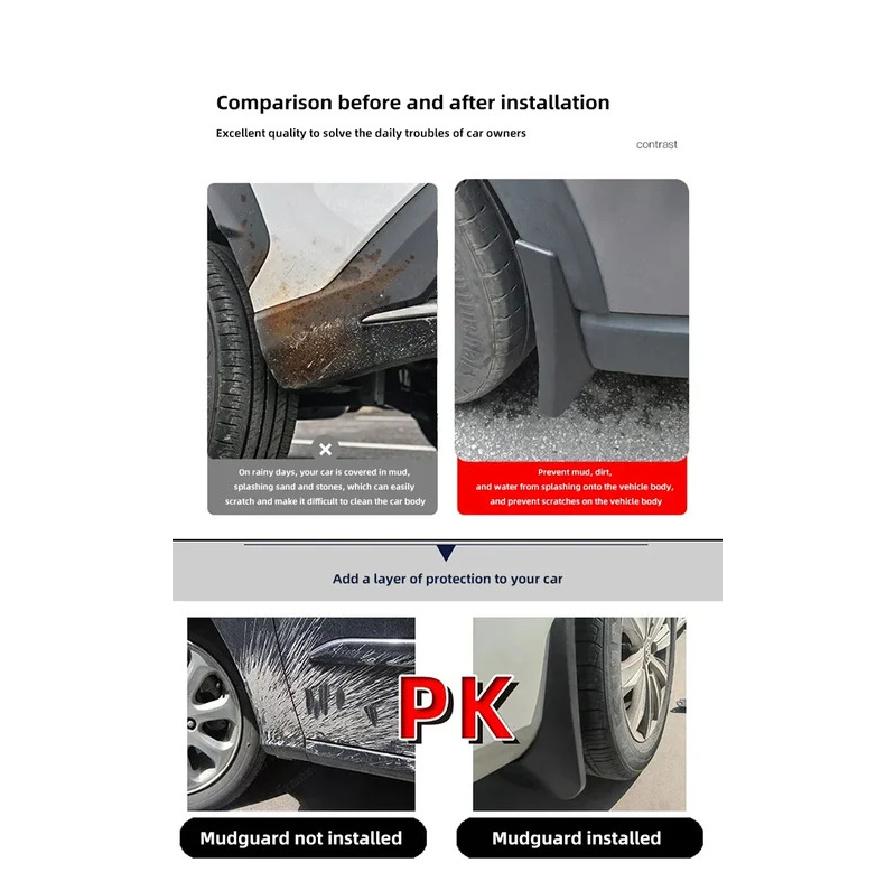Автомобильные брызговики для Leapmotor C10 2024 Аксессуары 2025 Защита от брызг Передние брызговики Задние крылья Брызговики Колеса Автомобильные Аксессуары