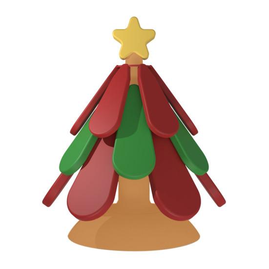 Силиконовые подставки под горячее в виде рождественской елки, термостойкие прихватки с присоской, праздничные настольные украшения, праздничный кухонный декор