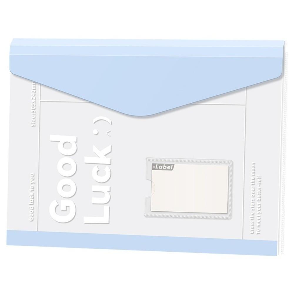 4Pcs Transparent Exam Paper Storage Bag Waterproof Expandable Binder Pockets Back To School