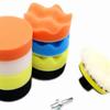 11Pcs/Set 3inch Car Polishing Disc Self-Adhesive Buffing Waxing Sponge Wool Wheel Polishing Pad for Car Polisher Drill Adapter
