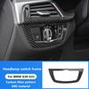 Car Styling Carbon Fiber Pattern Interior for BMW New 5 Series G30 G31 Headlight Switch Decorative Frame Sticker