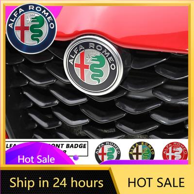 Автомобильные наклейки Для Alfa Romeo 70 мм Металлическая наклейка-значок на переднюю решетку радиатора и крыло автомобиля Автоаксессуары Для Alfa Romeo Giulia Stelvio Giul