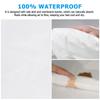 Waterproof Bed Cover Smooth Microfiber Mattress Protector Colorful Fitted Sheet Anti-mite Mattress Pad Deep Pocket Bedding Multi-size