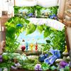3D-печатный игровой комплект постельного белья Pikmins для мальчиков и девочек, двуспальный пододеяльник, наволочка, кровать для детей и взрослых, модный домашний текстиль