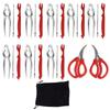 27PCS Seafood Tools Set Zinc Alloy Crab Crackers Plastic Lobster Shellers Stainless Steel Crab Leg