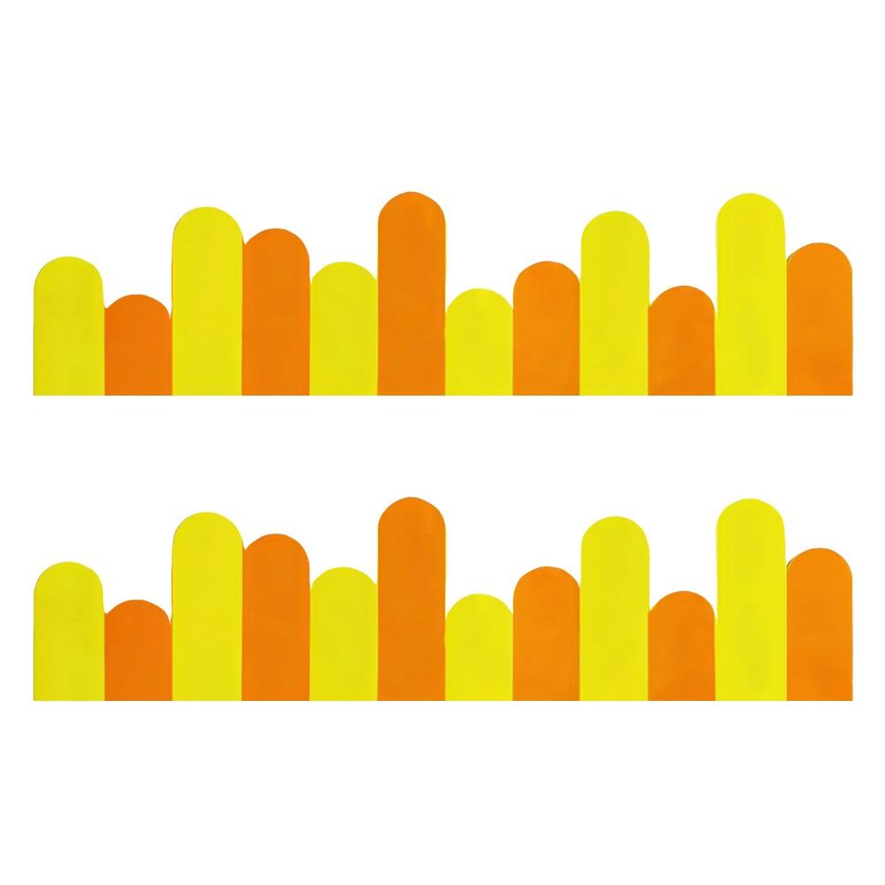 2pcs/set Long Fence Craft Classroom Wall Stickers Blackboard Posters Primary School Class