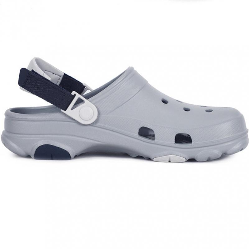 Crocs Сандалии Aquashoes Classic All Terrain Clogs светло-серые
