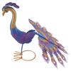 ABBY-Beautiful Peacock Statue Realistic Metal Peacock Lawn Decoration Outdoor Sculpture Easy DIY Assembly