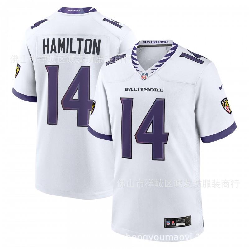Embroidered Football Jersey Baltimore Ravens 14 Black Mens Athletic Shirt Adult Size S-XXXL