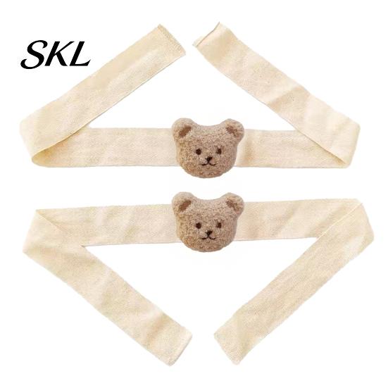 Decorative Curtain Straps Cartoon Animal Tieback, Cute Lion Bear Tie, Fabric Children Bedroom Accessory Strap Flower Holder for Baby Room Nursery