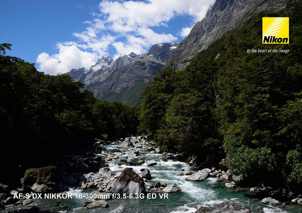 Nikon High Magnification Zoom Lens DX NIKKOR ED VR Exclusively for Nikon DX Format AF-S 18-300mm f/3.5-6.3G
