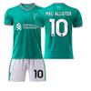 Подростки Дети Взрослые Индивидуальное Имя Футбольная форма 25/26 Ливерпуль 2-я выездная №10 МАК АЛЛИСТЕР Футбольная тренировочная экипировка Футбольная форма с носками