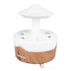 UFO Rain Cloud Humidifier Colorful Light Cute Wood Grain Water Drip Essential Oil Diffuser with