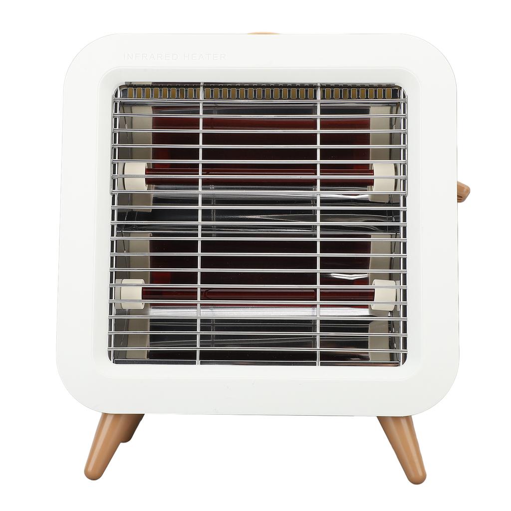Portable Electric Space Heater 550W Safe Quiet Heater Fan Mechanical Control Desktop Infrared Heater